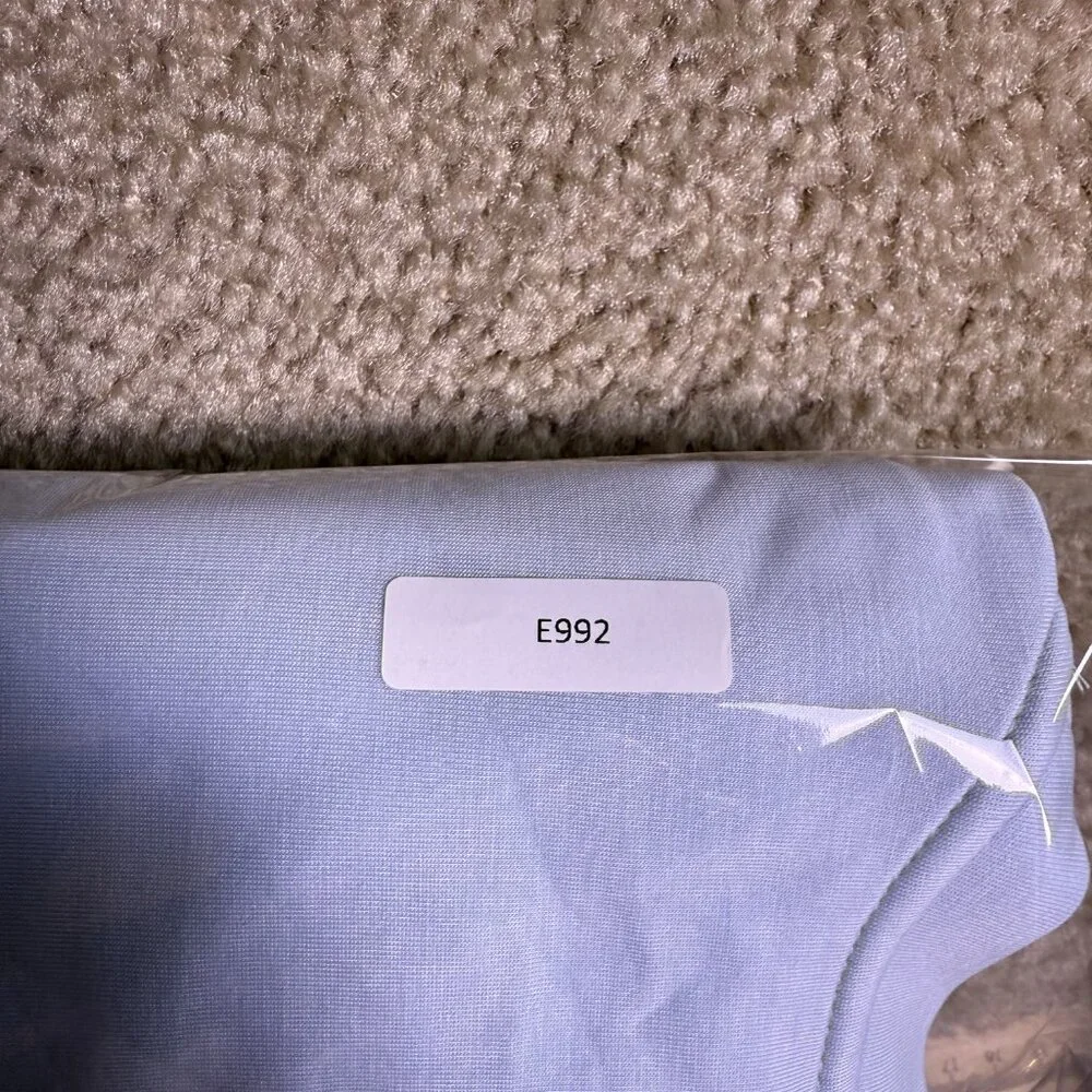 Members Mark Womens Sandwash Short Sleeve Mini Dress Light Blue Size L E992 - Picture 10 of 10